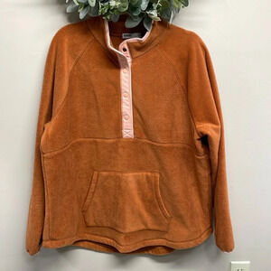 Sonoma Long Sleeve Pullover Fleece Half Snap Front Mock Neck XXL